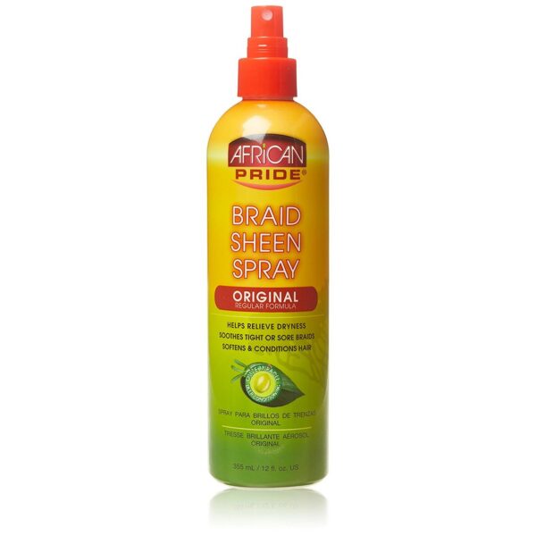 African Pride Original Braid Sheen Spray, 12 Ounce